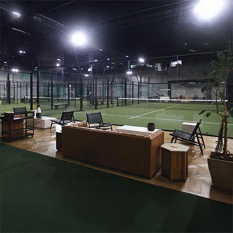 Indoor courts for brand activations at The Replay Club