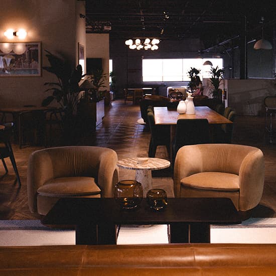 Lounge and event space at The Replay Club