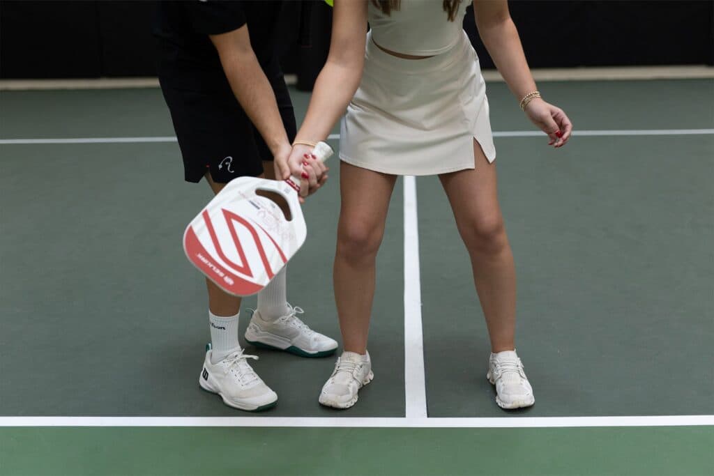 Indoor court activity for holiday parties at The Replay Club