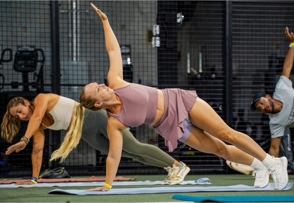 Members of Replay Club working out in the luxurious gym
