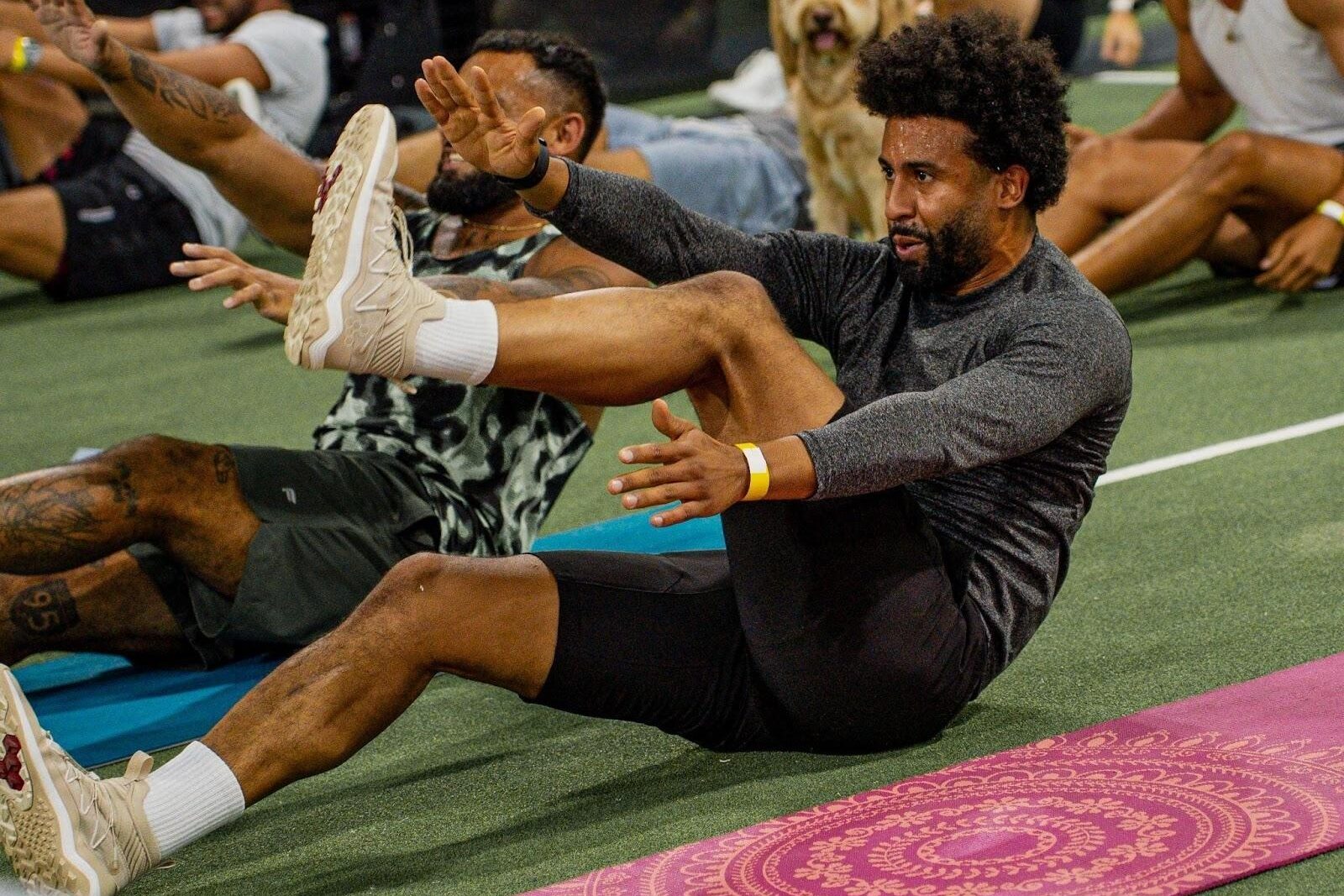 Group fitness class in session at Replay Club's 75,000-square-foot facility in Boynton Beach.